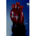 Heart Shape w/Stand Embedment / Award